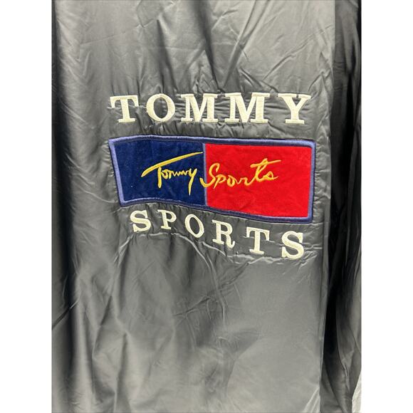 VTG 90s TOMMY HILFIGER BOOTLEG STADIUM PARKA COAT FLEECE LINED Men’s 2XL NO HOOD - Picture 2 of 9